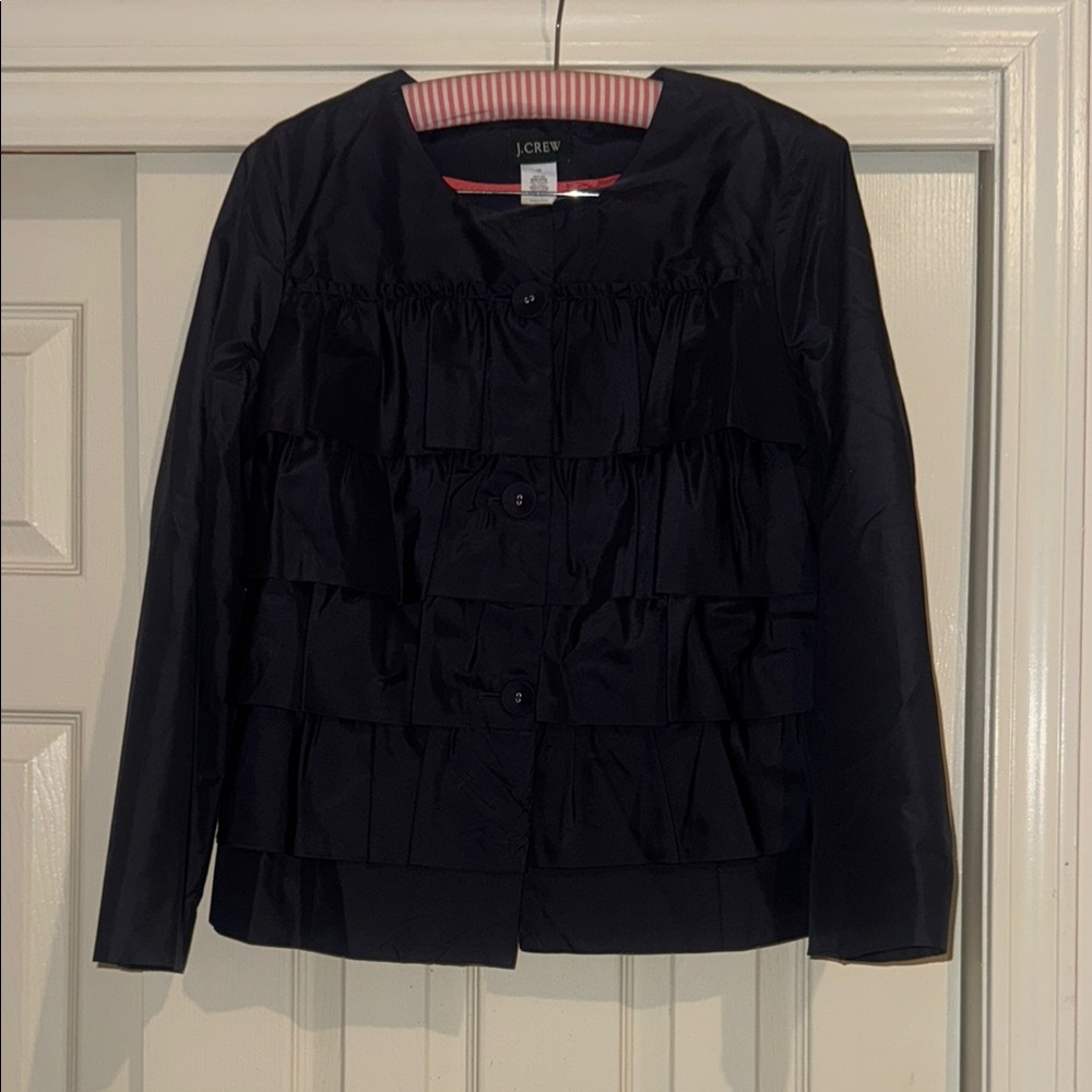 J. Crew Black Blazer Structured Silhouette Classic Tailoring